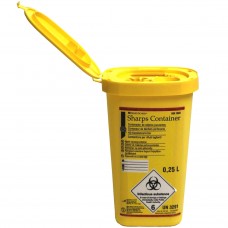 0.25l Sharps Bin for Needles - Personal Sharps Box
