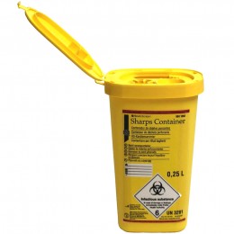 0.25l Sharps Bin for Needles - Personal Sharps Box 0.25l Sharps Bin for Needles - Personal Sharps Box