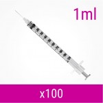 1ml 100 Pack Injection Kit | Needles, Syringes & Swabs