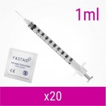 1ml 20 Pack Injection Kit | Needles, Syringes & Swabs