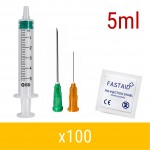 Orange 5ml 100 Pack Injection Kit | Needles, Syringes & Swabs Orange 5ml 100 Pack Injection Kit | Needles, Syringes & Swabs